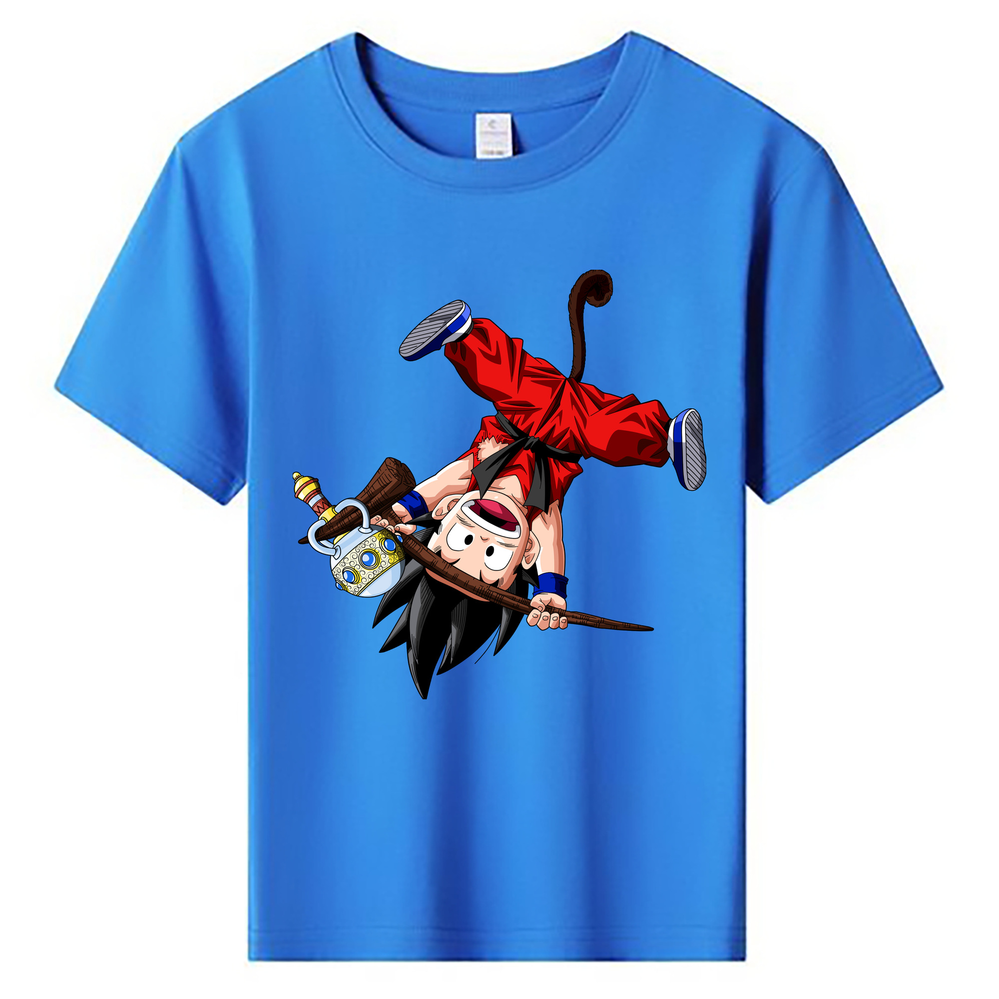 （画像用） ドラゴンボール 孫悟空（そん ごくう）Son Goku カカロット DRAGON BALL Kakarotto 綿100％キッズTシャツ（フロントプリント）